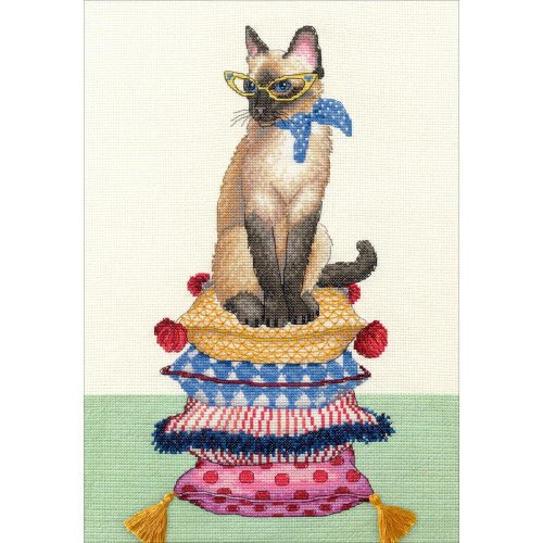 (image for) Cat Lady Counted Cross Stitch Kit